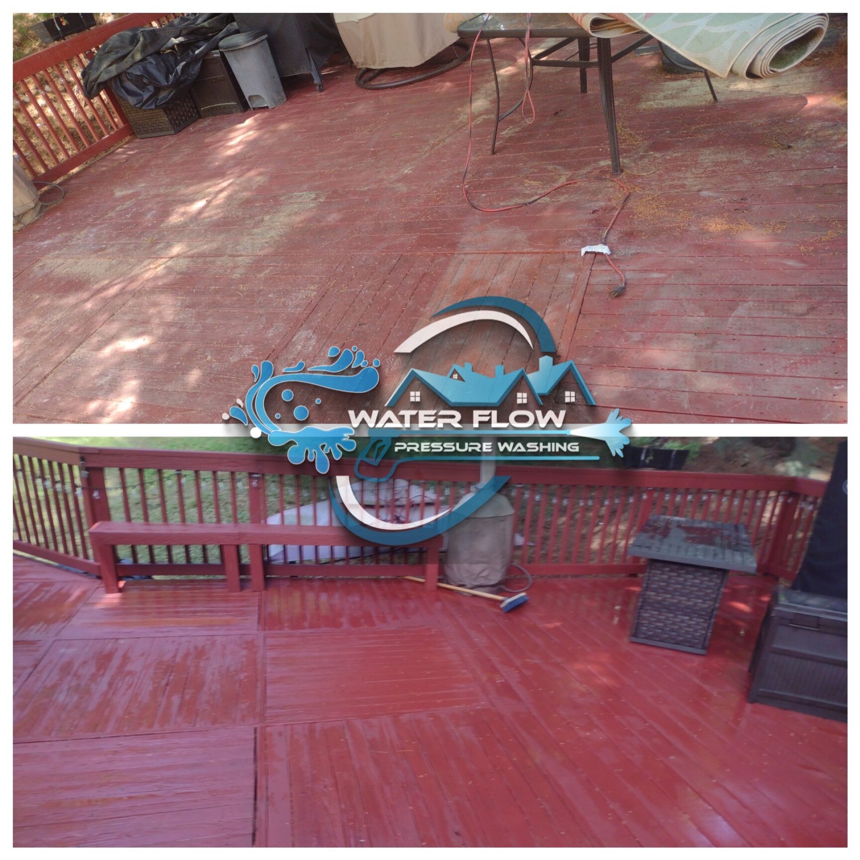 Deck Cleaning By Waterflow Pressure Washing 2