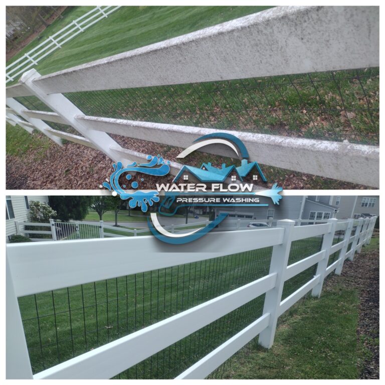 Fence cleaning by Waterflow Pressure Washing