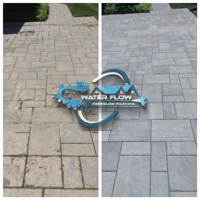 Paver cleaning Waterflow pressure washing 1