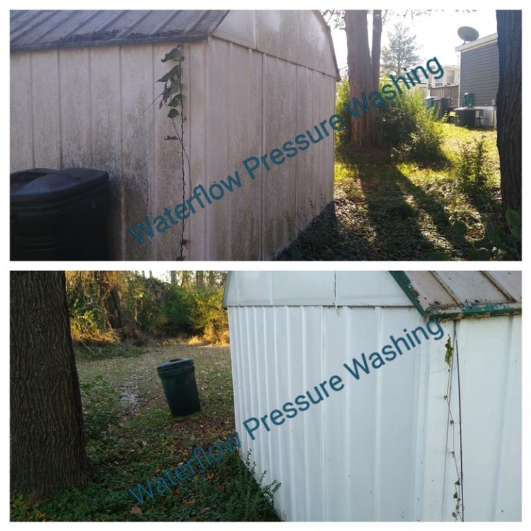 shed cleaning power washing | Waterflow Pressure Washing