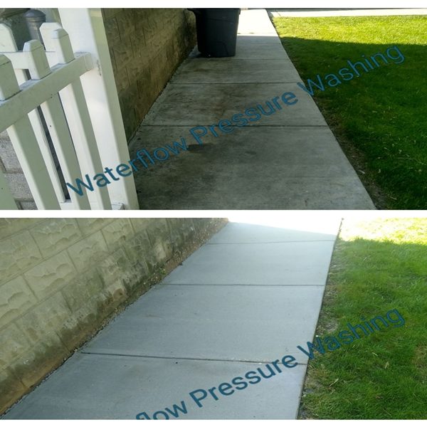 Sidewalk cleaning | Waterflow Pressure Washing