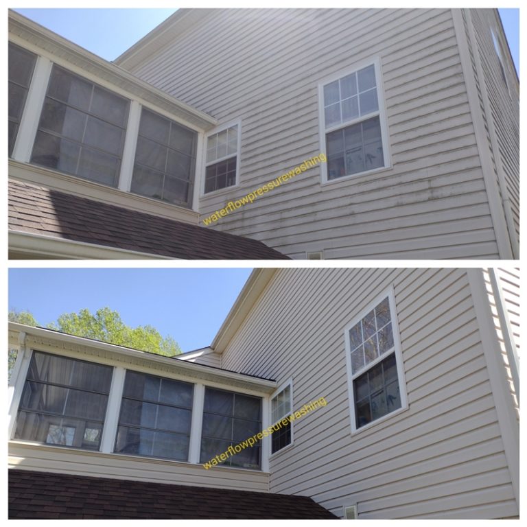 Siding power washing