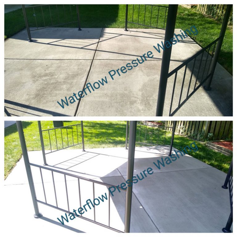 concrete patio power washing services