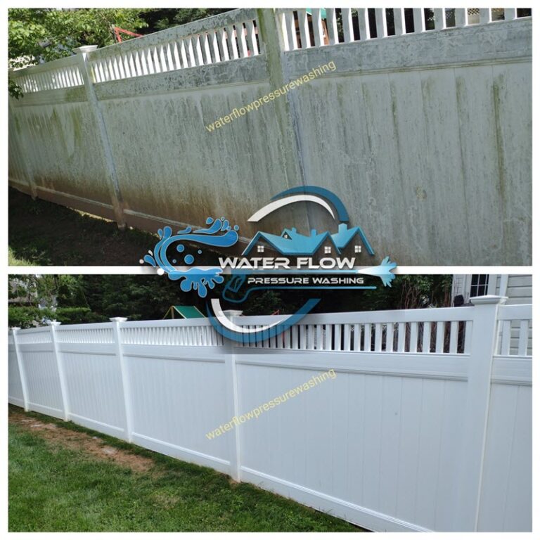 fence cleaning pressure washing