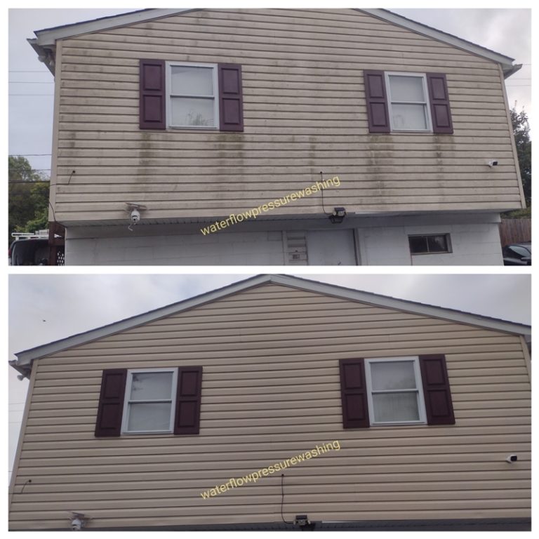 pressure washing siding