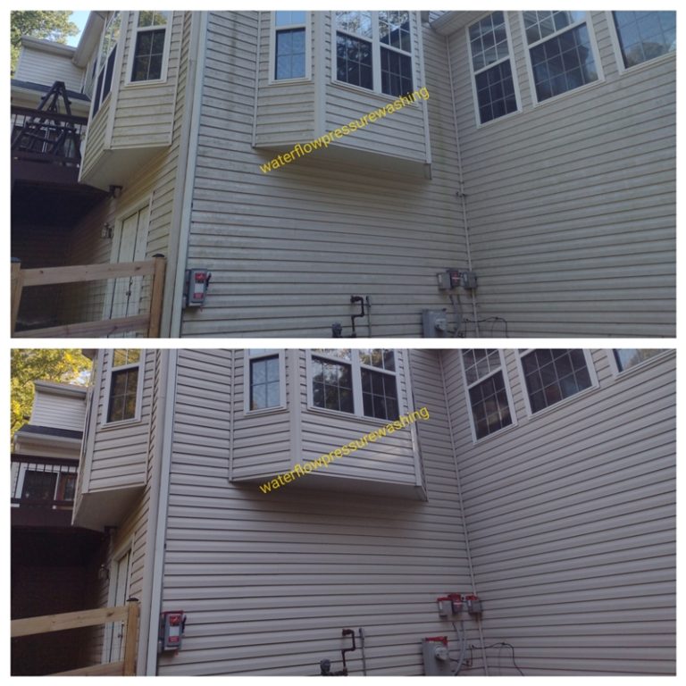 pressure washing siding