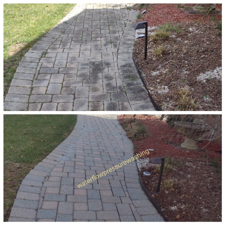 walkway pressure washing